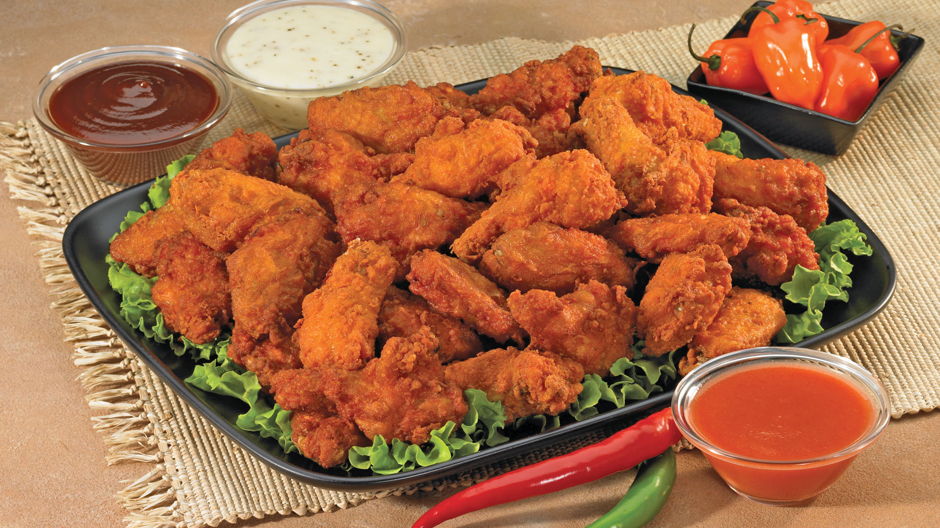 Image of a Platter of Charo Wings